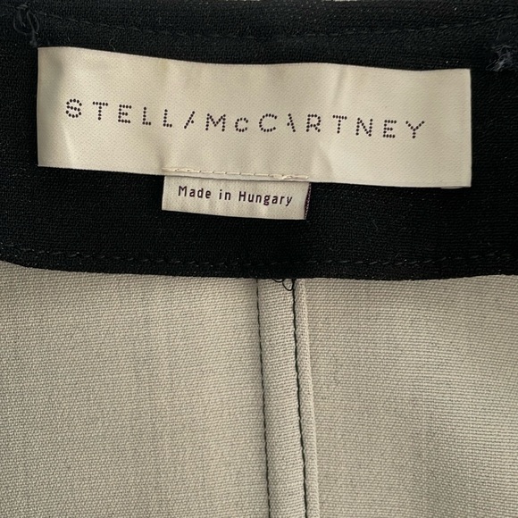 Stella McCartney Black V-neck Front Zip Cropped Wool Blend Jacket size 4 - Picture 5 of 9